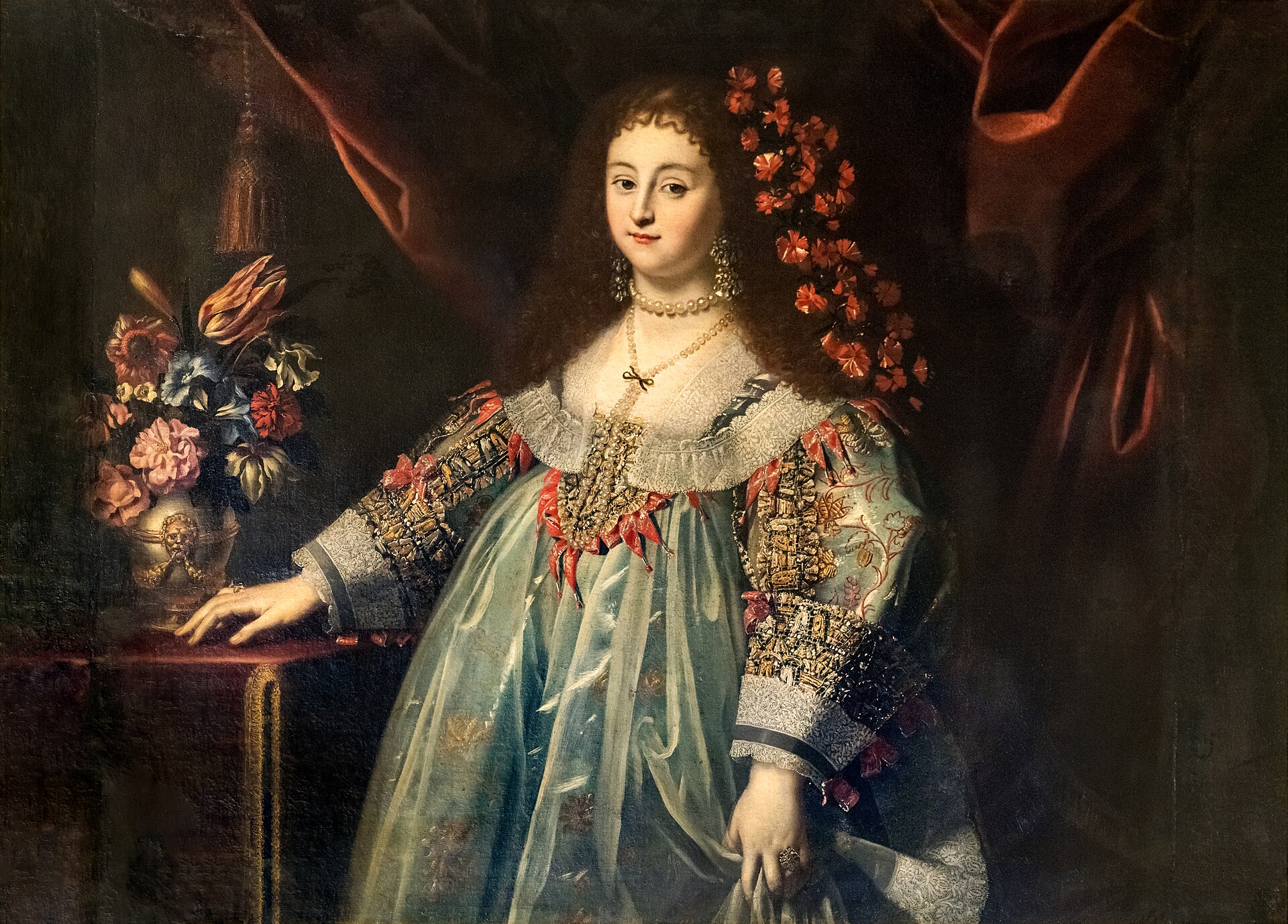 Carlo Ceresa (1609 - 1679), portrait de Marie-L&eacute;opoldine d&rsquo;Autriche. Huile sur toile conserv&eacute;e &agrave; la Pinacoteca Querini Stampalia, &agrave; Venise